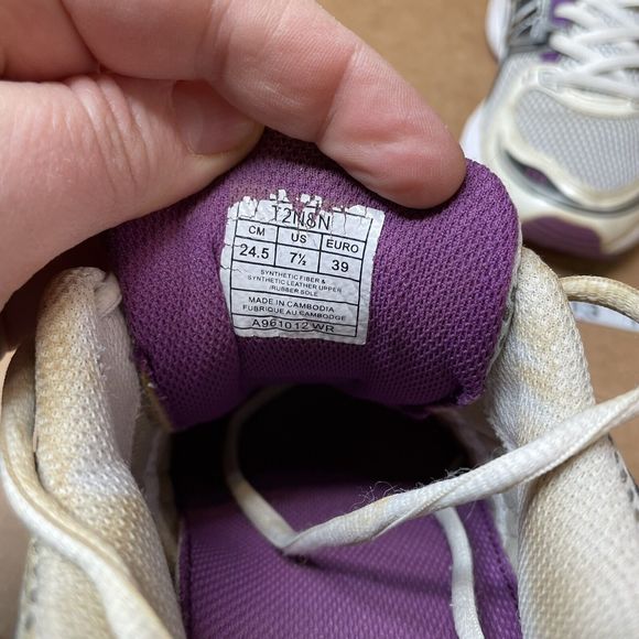 Asics Womens Gel Contend T2N8N White Running Shoes Sneakers Size 7.5 - Picture 10 of 10